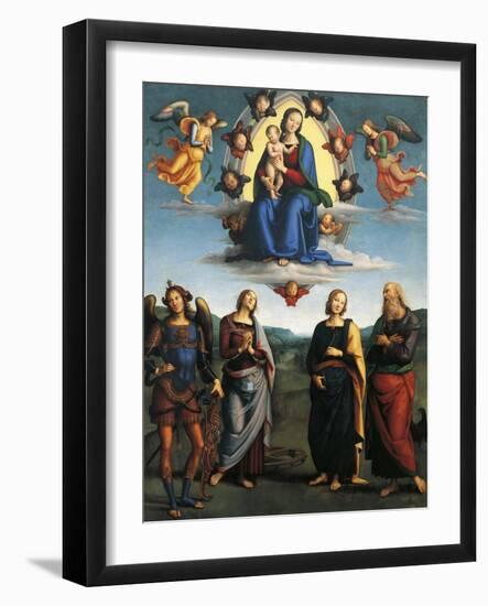 Madonna in Glory, Ca 1500-1501-Pietro Perugino-Framed Giclee Print