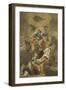 Madonna in Glory with Saints and Angels-Domenico Antonio Vaccaro-Framed Giclee Print