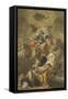 Madonna in Glory with Saints and Angels-Domenico Antonio Vaccaro-Framed Stretched Canvas