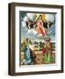 Madonna in Glory with Saints Cosmas and Damian in Adoration, 1535-Lorenzo Lotto-Framed Giclee Print