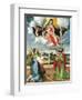Madonna in Glory with Saints Cosmas and Damian in Adoration, 1535-Lorenzo Lotto-Framed Giclee Print