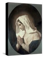 Madonna in Prayer-Giuseppe Molteni-Stretched Canvas