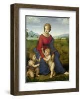 Madonna in the Meadow, 1505 or 1506-Raphael-Framed Giclee Print