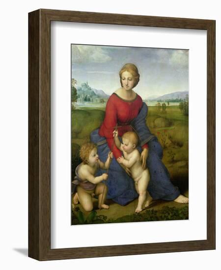 Madonna in the Meadow, 1505 or 1506-Raphael-Framed Giclee Print