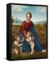 Madonna in the Meadow, Ca 1506-Raphael-Framed Stretched Canvas