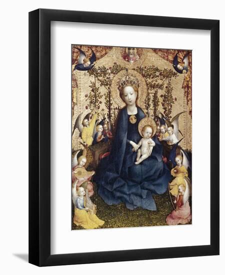 Madonna in the Rose Garden-Stefan Lochner-Framed Giclee Print