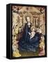 Madonna in the Rose Garden-Stefan Lochner-Framed Stretched Canvas