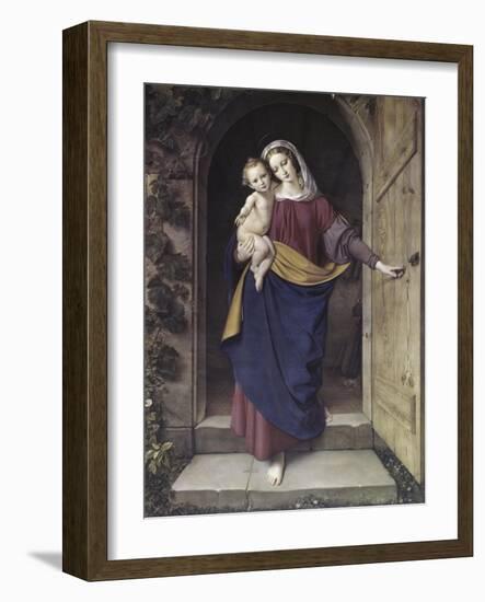 Madonna in the Workshop-Eduard Steinbruck-Framed Giclee Print