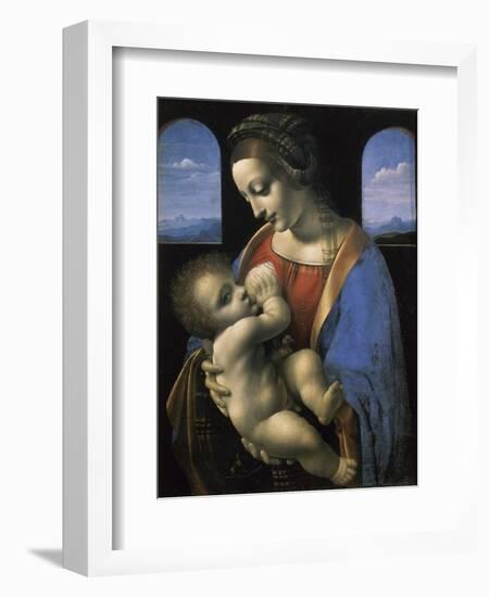 Madonna Litta-Leonardo da Vinci-Framed Giclee Print