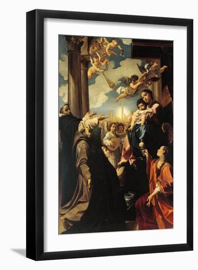 Madonna of Bargellinis, 1588-Lodovico Carracci-Framed Giclee Print