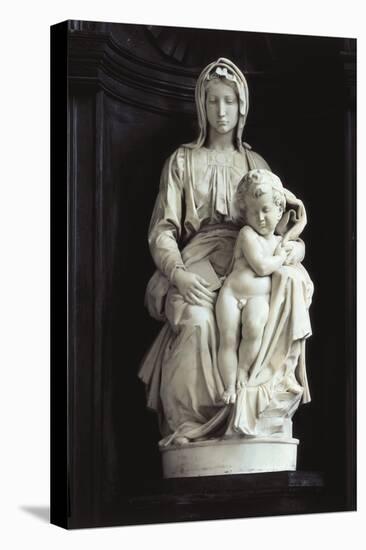 Madonna of Bruges-Michelangelo Buonarroti-Stretched Canvas