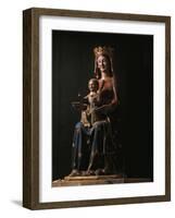 Madonna of Canneto, 1200, Wooden Statue from Church of Santa Maria of Canneto-null-Framed Giclee Print