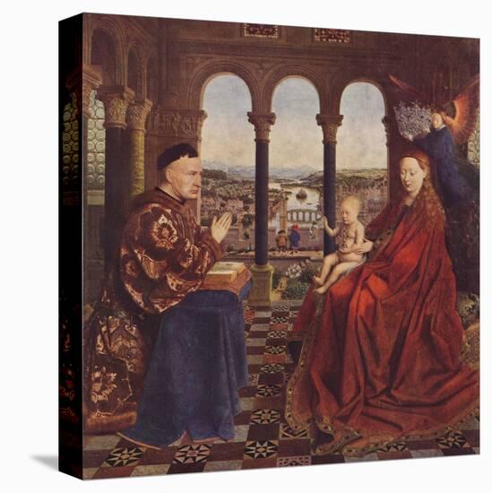 Madonna of Chancellor Rolin, c1435, (1938)-Jan Van Eyck-Stretched Canvas