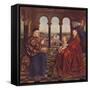 Madonna of Chancellor Rolin, c1435, (1938)-Jan Van Eyck-Framed Stretched Canvas