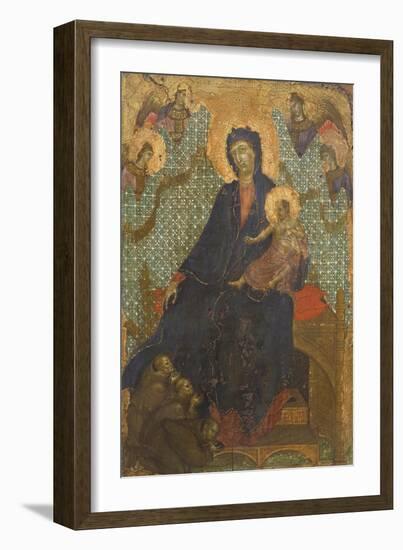 Madonna of Franciscans-Duccio Di buoninsegna-Framed Giclee Print