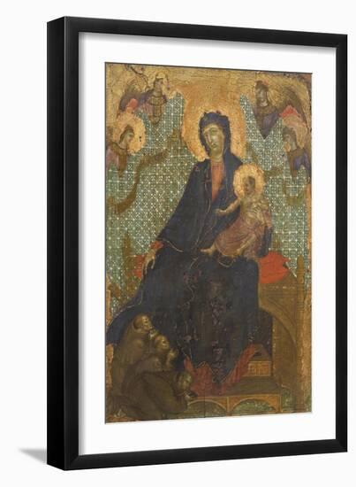 Madonna of Franciscans-Duccio Di buoninsegna-Framed Giclee Print