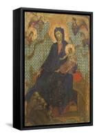 Madonna of Franciscans-Duccio Di buoninsegna-Framed Stretched Canvas