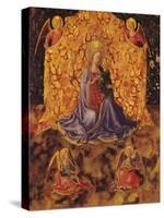 Madonna of Humility with Christ Child and Angels-Fra Angelico-Stretched Canvas