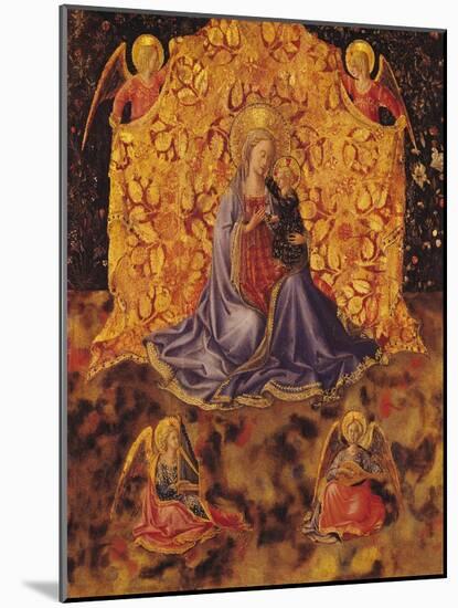 Madonna of Humility with Christ Child and Angels-Fra Angelico-Mounted Giclee Print