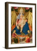 Madonna of Humility with Two Musician Angels, C. 1450-Zanobi Strozzi-Framed Giclee Print