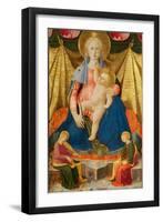 Madonna of Humility with Two Musician Angels, C. 1450-Zanobi Strozzi-Framed Giclee Print