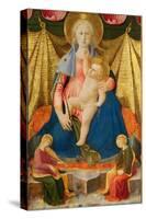 Madonna of Humility with Two Musician Angels, C. 1450-Zanobi Strozzi-Stretched Canvas