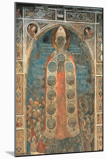 Madonna of Mercy-Bernardo Daddi-Mounted Art Print