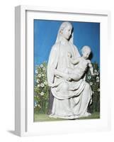 Madonna of Rose Garden, 1460-1470-Luca Della Robbia-Framed Giclee Print