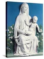 Madonna of Rose Garden-Luca Della Robbia-Stretched Canvas
