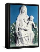 Madonna of Rose Garden-Luca Della Robbia-Framed Stretched Canvas