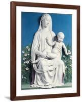 Madonna of Rose Garden-Luca Della Robbia-Framed Giclee Print