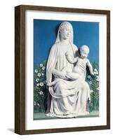 Madonna of Rose Garden-Luca Della Robbia-Framed Giclee Print