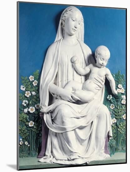 Madonna of Rose Garden-Luca Della Robbia-Mounted Giclee Print