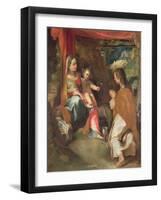 Madonna of San Giovannino with John the Evangelist-Federico Barocci-Framed Giclee Print