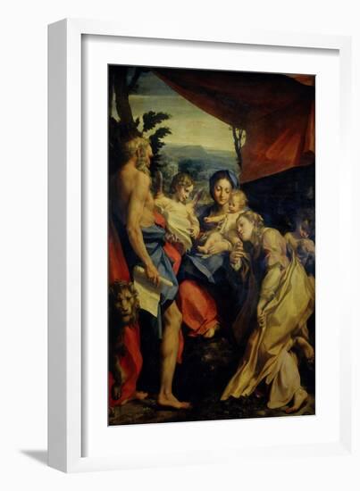 Madonna of St. Jerome-Correggio-Framed Giclee Print