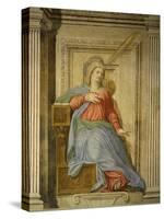 Madonna of the Annunciation, Fresco, Library-Francesco De Rossi Salviati Cecchino-Stretched Canvas