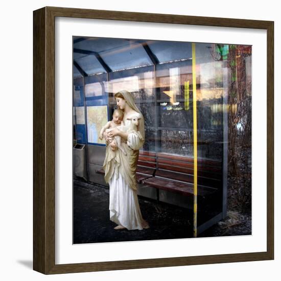 Madonna of the Bus-Stop, 2008-Trygve Skogrand-Framed Premium Giclee Print