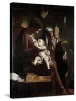 Madonna of the Candle, 1570-1575-Luca Cambiaso-Stretched Canvas