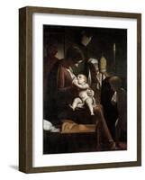 Madonna of the Candle, 1570-1575-Luca Cambiaso-Framed Giclee Print