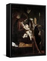Madonna of the Candle, 1570-1575-Luca Cambiaso-Framed Stretched Canvas