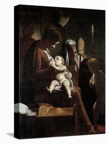 Madonna of the Candle, 1570-1575-Luca Cambiaso-Stretched Canvas