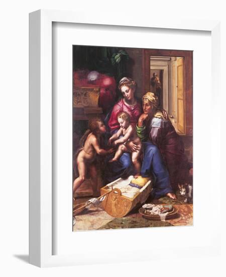 Madonna of the Cat-Giulio Romano-Framed Giclee Print