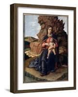 Madonna of the Caves - Tempera on Panel, 1489-Andrea Mantegna-Framed Giclee Print