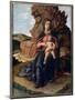 Madonna of the Caves - Tempera on Panel, 1489-Andrea Mantegna-Mounted Giclee Print