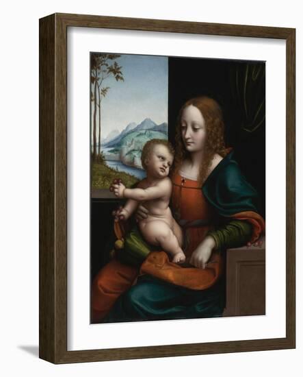 Madonna of the Cherries-Giampietrino-Framed Giclee Print