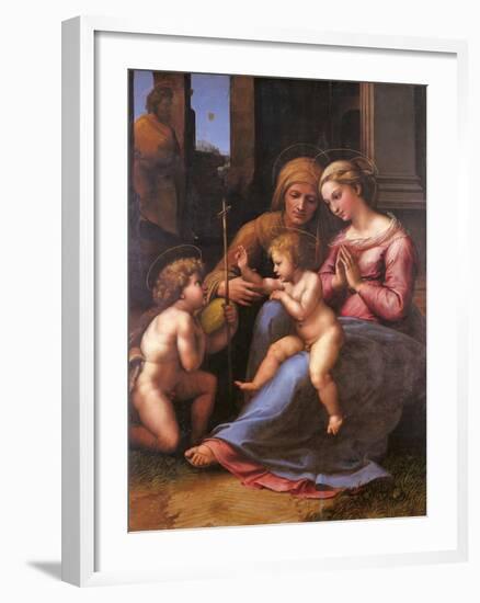 Madonna of the Divine Love-Giovanni Francesco Penni-Framed Giclee Print