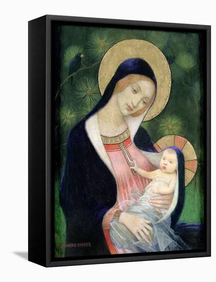 Madonna of the Fir Tree, 1925-Marianne Stokes-Framed Stretched Canvas