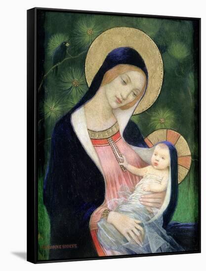 Madonna of the Fir Tree, 1925-Marianne Stokes-Framed Stretched Canvas