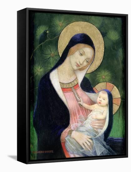 Madonna of the Fir Tree, 1925-Marianne Stokes-Framed Stretched Canvas