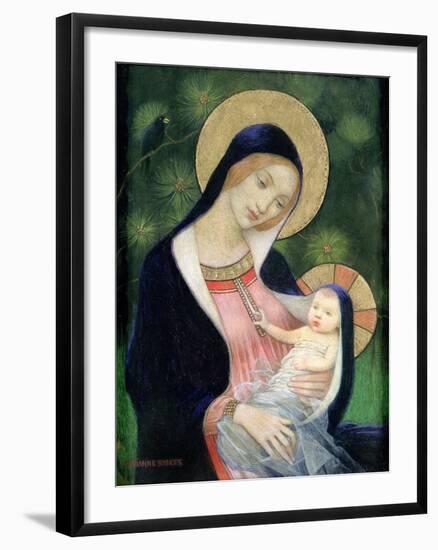 Madonna of the Fir Tree, 1925-Marianne Stokes-Framed Premium Giclee Print